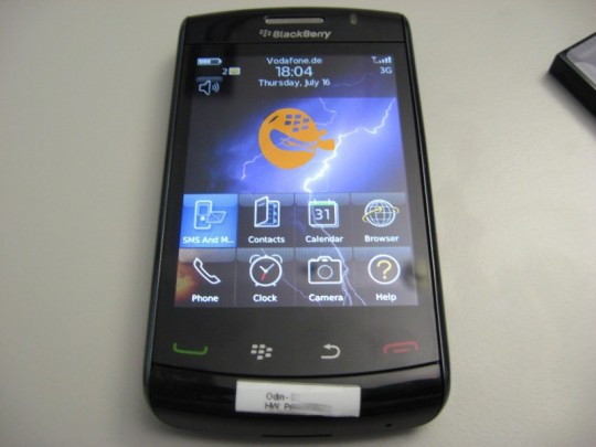 blackberry storm 2 9520 1 540x405. Vodafone BlackBerry Storm 9520 spotted in 