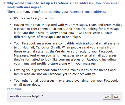 what are genuine facebook email addresses