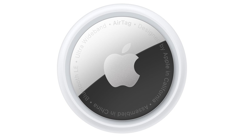 Apple AirTag on display