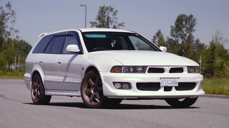 White Mitsubishi Legnum VR-4 performance wagon