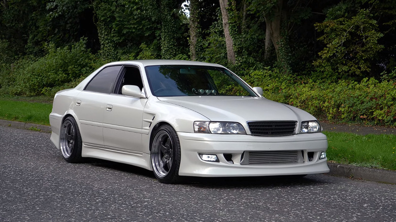 White Toyota Chaser Tourer V