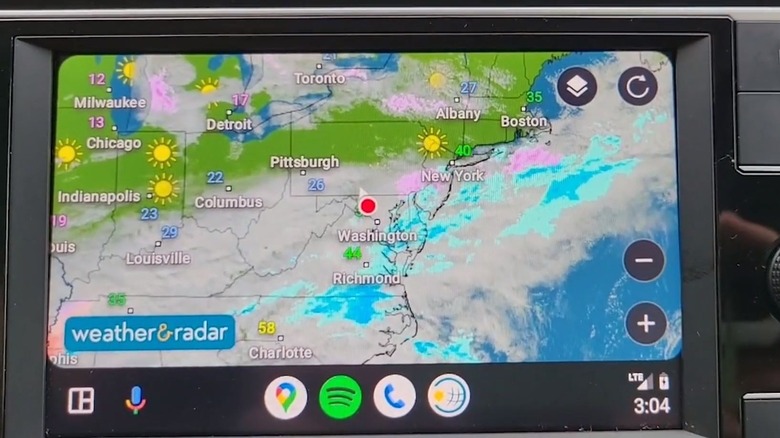 Android Auto weather&radar app