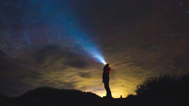 Flashlight on the prairie