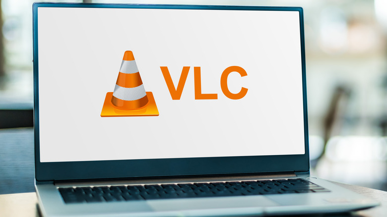 VLC logo on screen