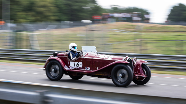 Alfa Romeo 8C 2300 driving at Goodwood