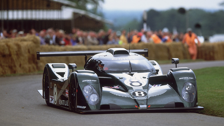 Bentley EXP SPEED 8 prototype driving on a track