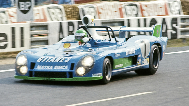 Matra Simca MS 670 Le Mans prototype driving on a track