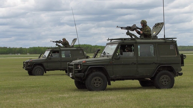 Two military G-Wagons