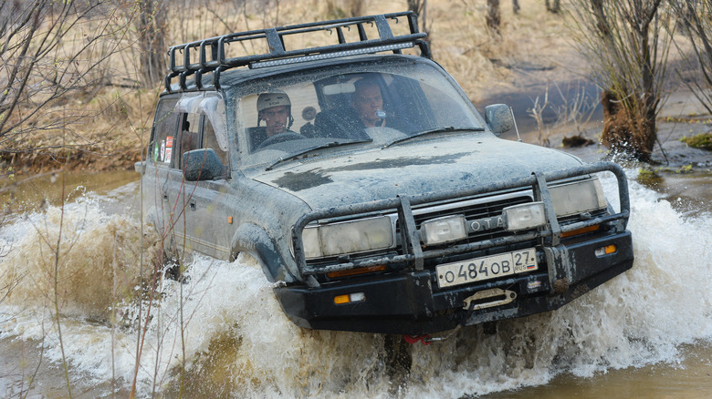 A military Toyota Land Cruiser