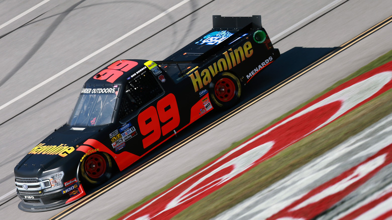 A Havoline-sponsored race car