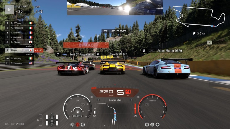 Racing gameplay from Gran Turismo 7