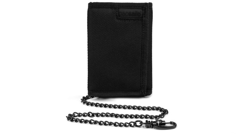 PacSafe Rfidsafe Z50 Rfid Blocking Tri-fold Black Travel Wallet