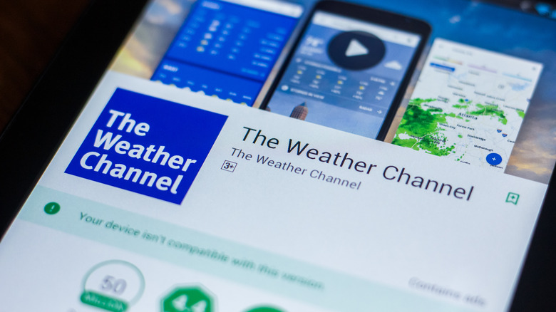 Weather Channel app in the Play Store