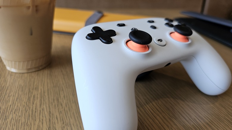 A Google Stadia controller