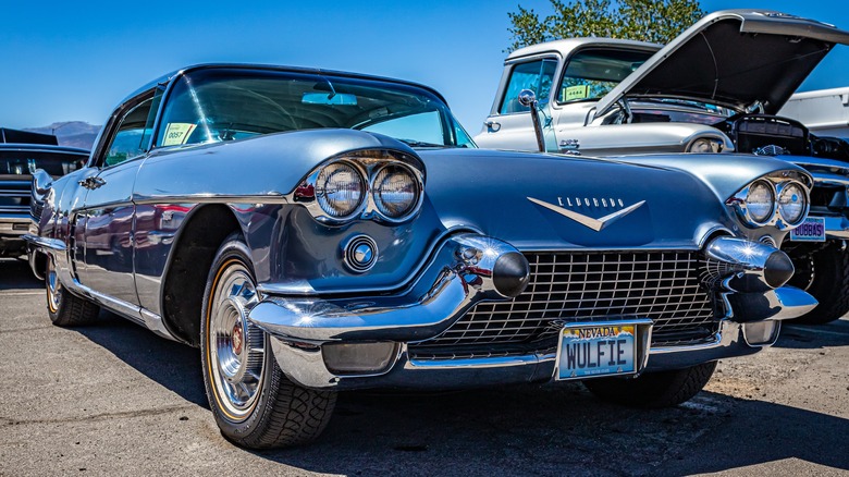 A Cadillac Eldorado Brougham in a parking lot