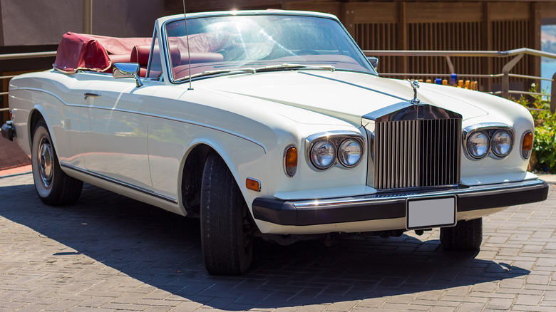 A parked Rolls-Royce Corniche