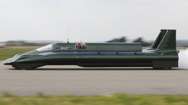 Steam powered rocket car