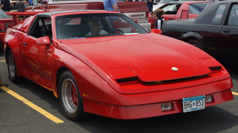 Red pontiac tojan at carshow