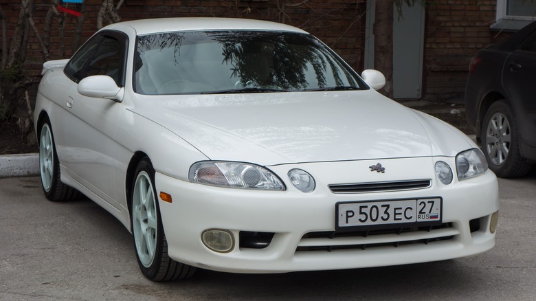 1991 Toyota Soarer white pearl color metallic