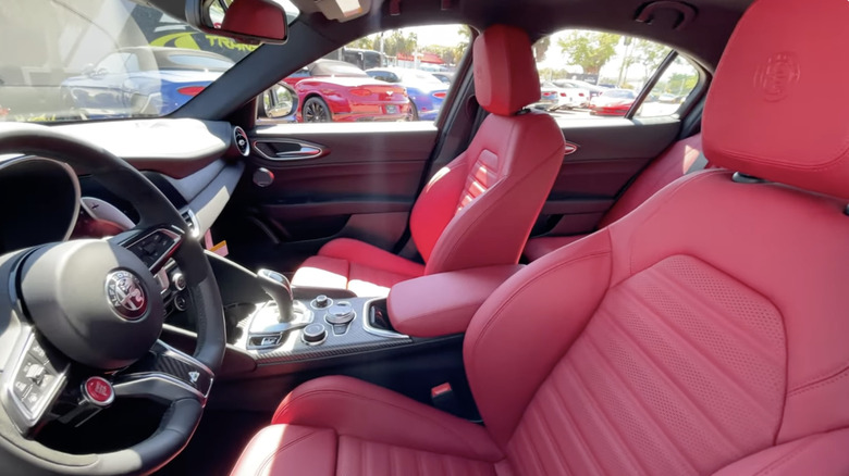 Alfa Romeo red interior