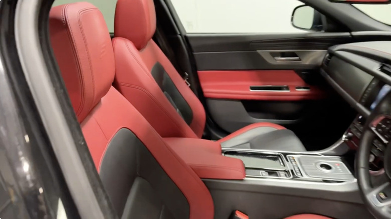 Jaguar red interior