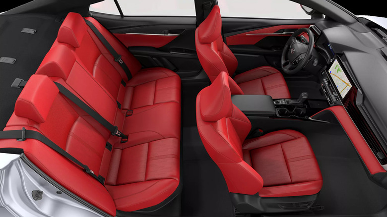 Toyota red interior