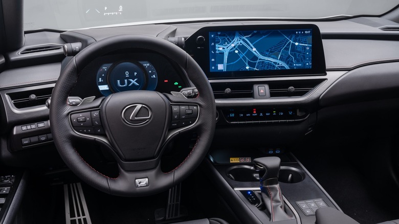 Lexus UX interior driver view