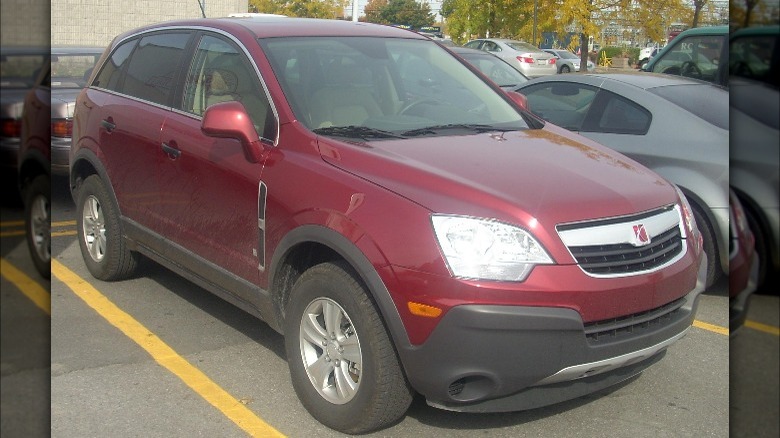 Saturn Vue in parking lot