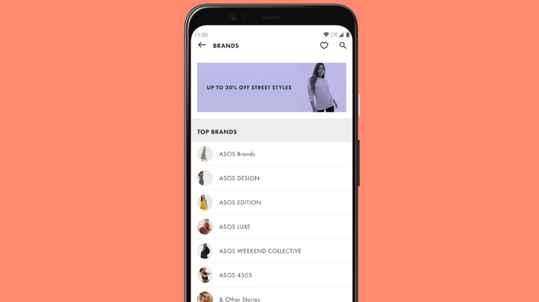 Screenshot of the ASOS App