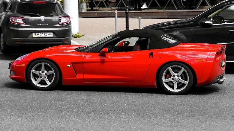 Chevrolet Corvette convertible on road