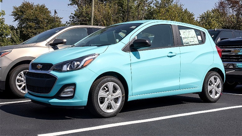 Chevrolet Spark on display