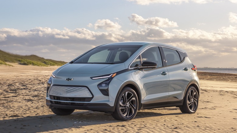 Chevrolet Bolt EV on sand