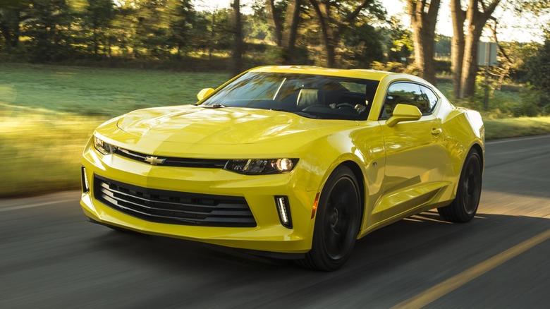 Chevrolet Camaro on road