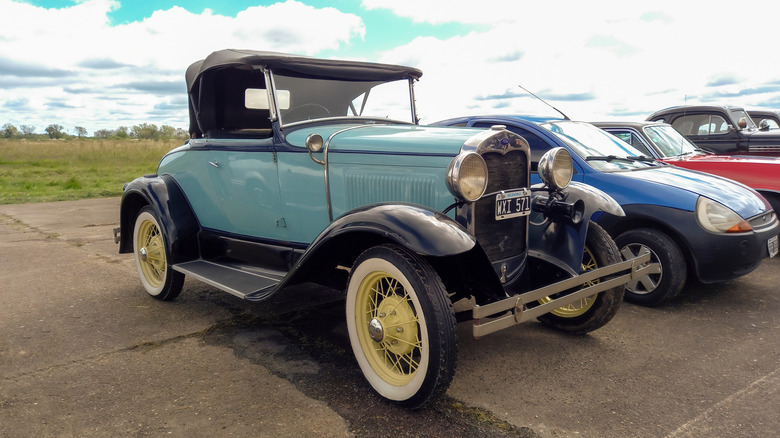 vintage ford model a car