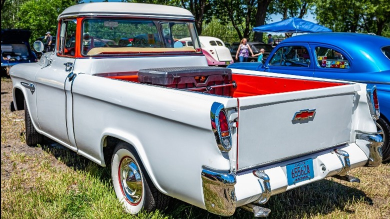 White Chevrolet Cameo Carrier Pickup truck