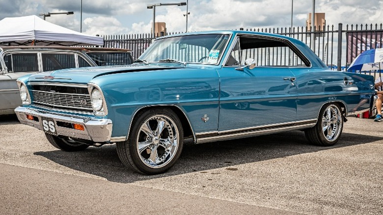 Blue Chevy Nova SS