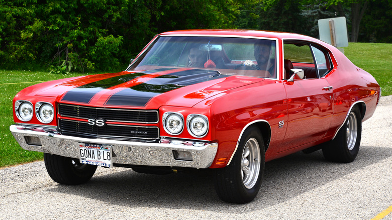 Red 1970 Chevy Chevelle SS