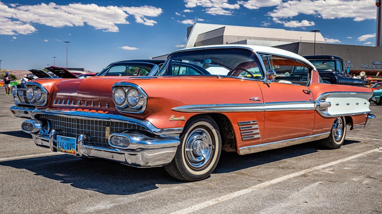 1958 Pontiac Bonneville at car show