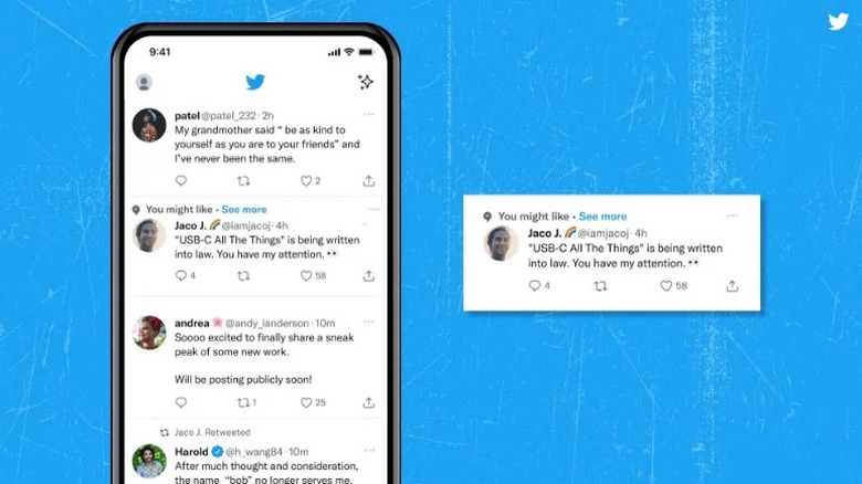 Twitter timeline example