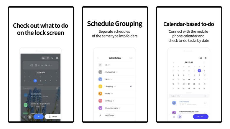 LockScreen Calendar - Schedule app screenshots