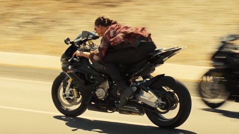 Ethan Hunt riding BMW Motored S1000RR