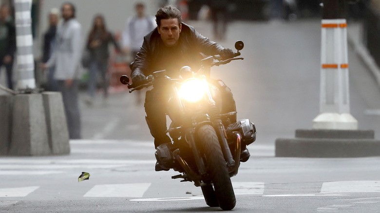 Ethan Hunt on BMW motorcycle