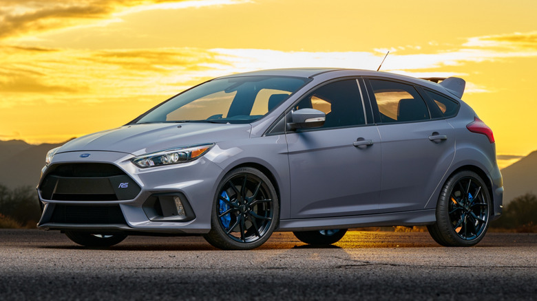 Ford Focus RS at sunset