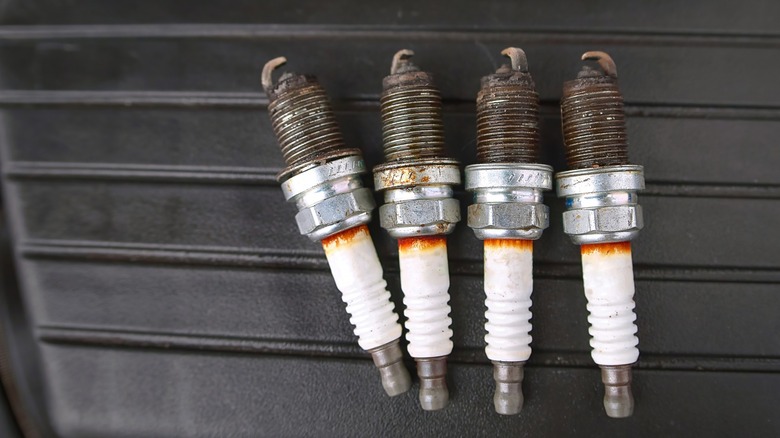 Used spark plugs