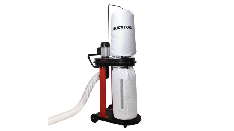 BuckTool 1.2 HP Auto Start Dust Collector on display