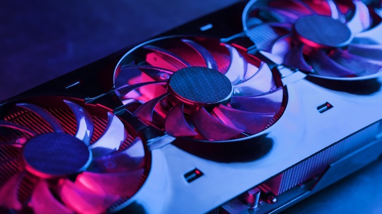 A GPU with fans