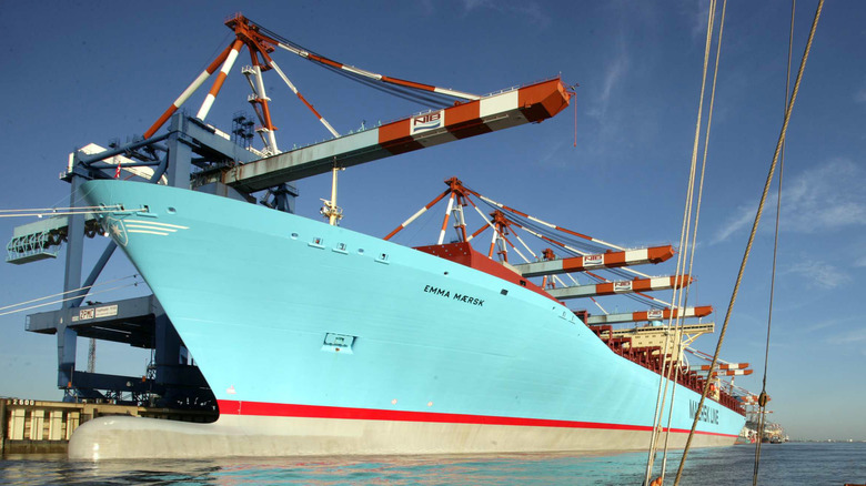 Emma Maersk container ship
