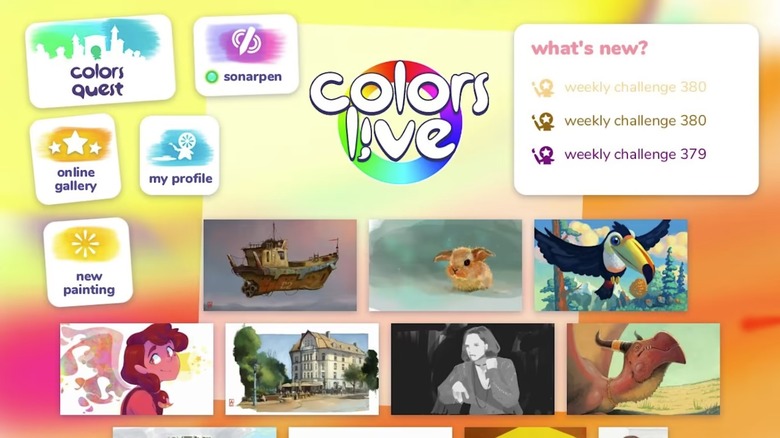Colors Live (Art Studio) app for Nintendo Switch