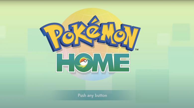 Pokémon Home title screen