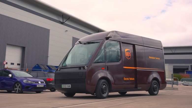 Arrival van in UPS livery